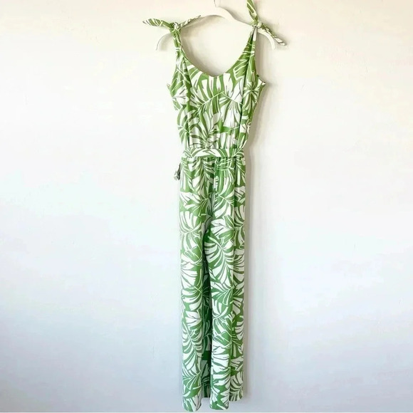 Coastal Girls Co Palm Beach Boutique Private Label Palm Wide Leg Jumpsuit Size M - Picture 5 of 7
